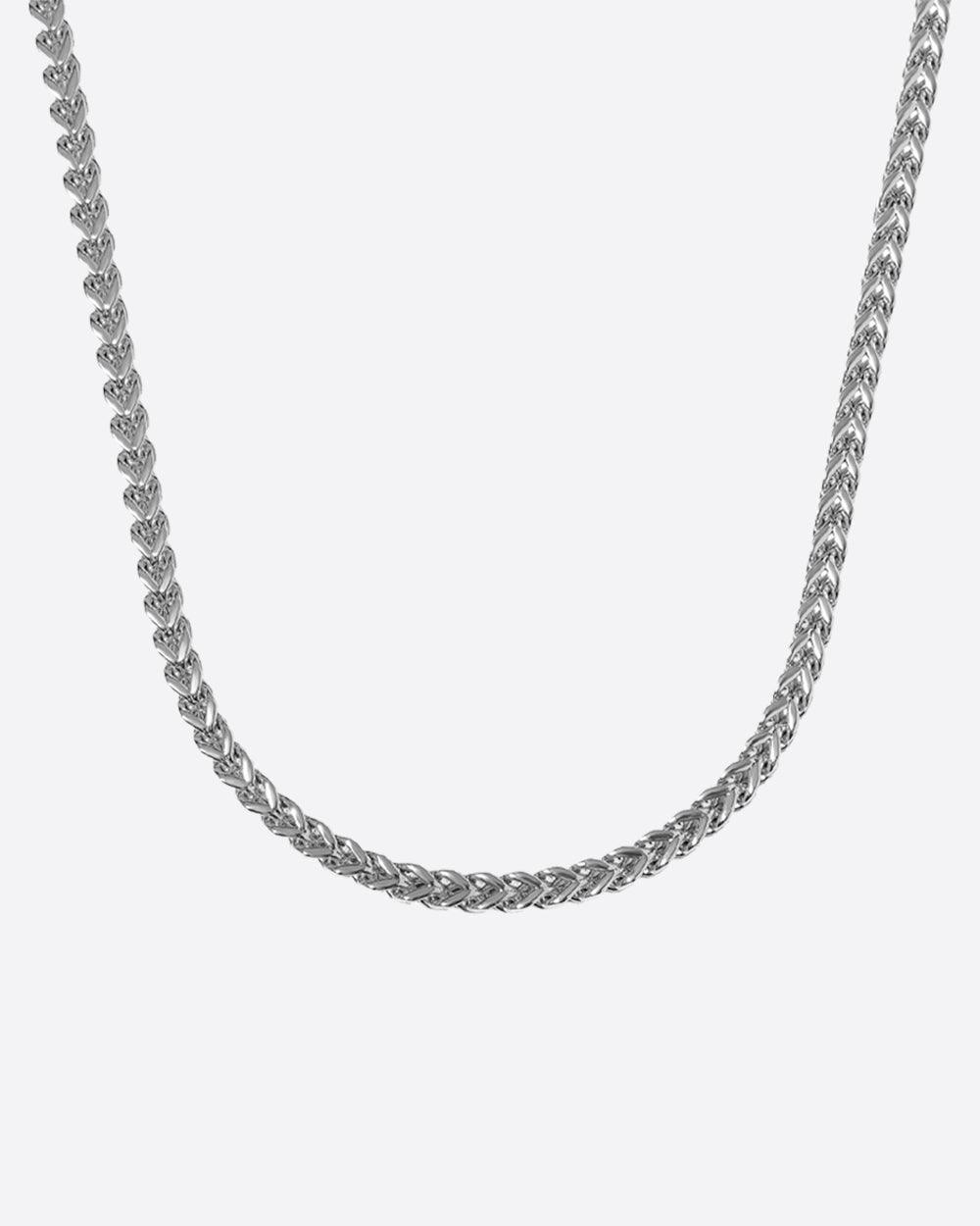 CLEAN FRANCO CHAIN. - 3MM WHITE GOLD - DRIP IN THE JEWEL