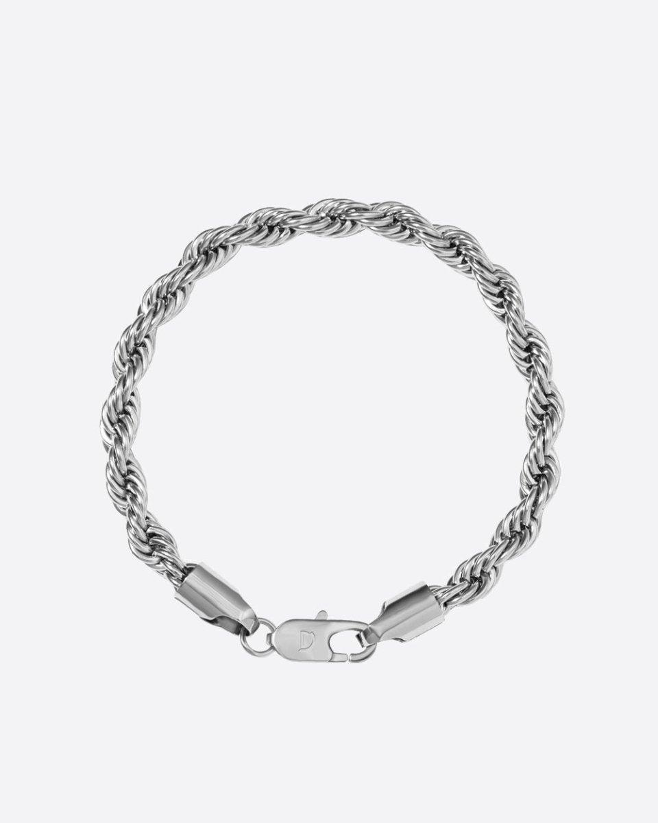 CLEAN ROPE BRACELET. - 6MM WHITE GOLD - DRIP IN THE JEWEL