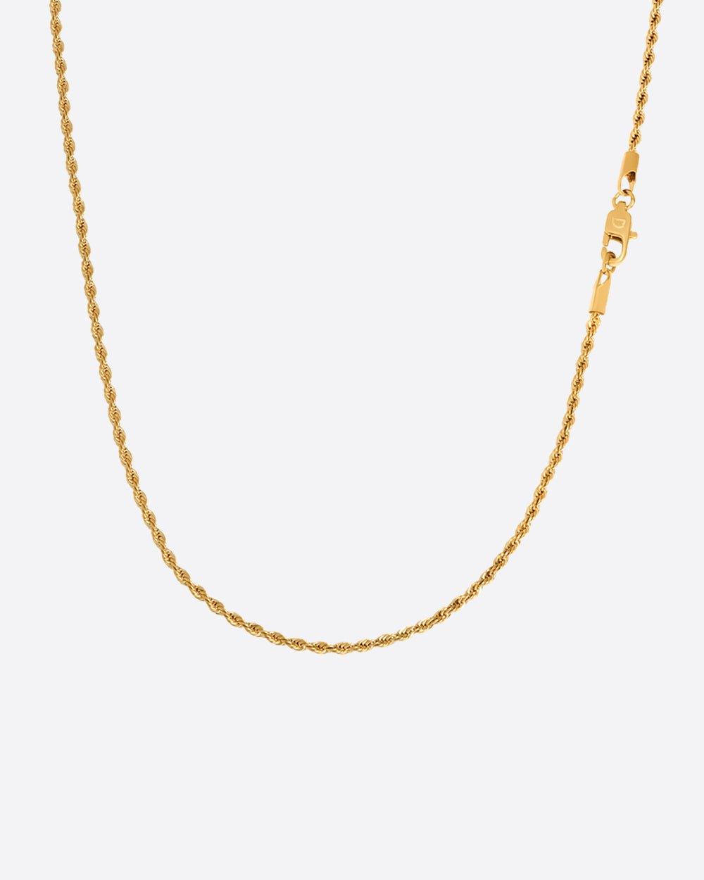 CLEAN ROPE CHAIN. - 2MM 18K GOLD - DRIP IN THE JEWEL