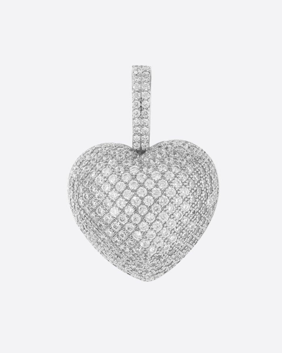 CLOUD HEART PENDANT. - WHITE GOLD - DRIP IN THE JEWEL