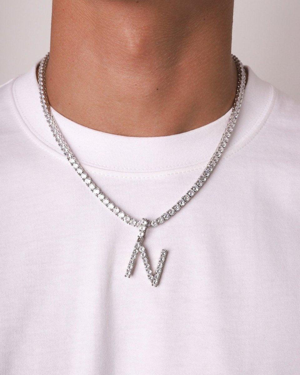 LETTER PIECE. - WHITE GOLD - DRIP IN THE JEWEL
