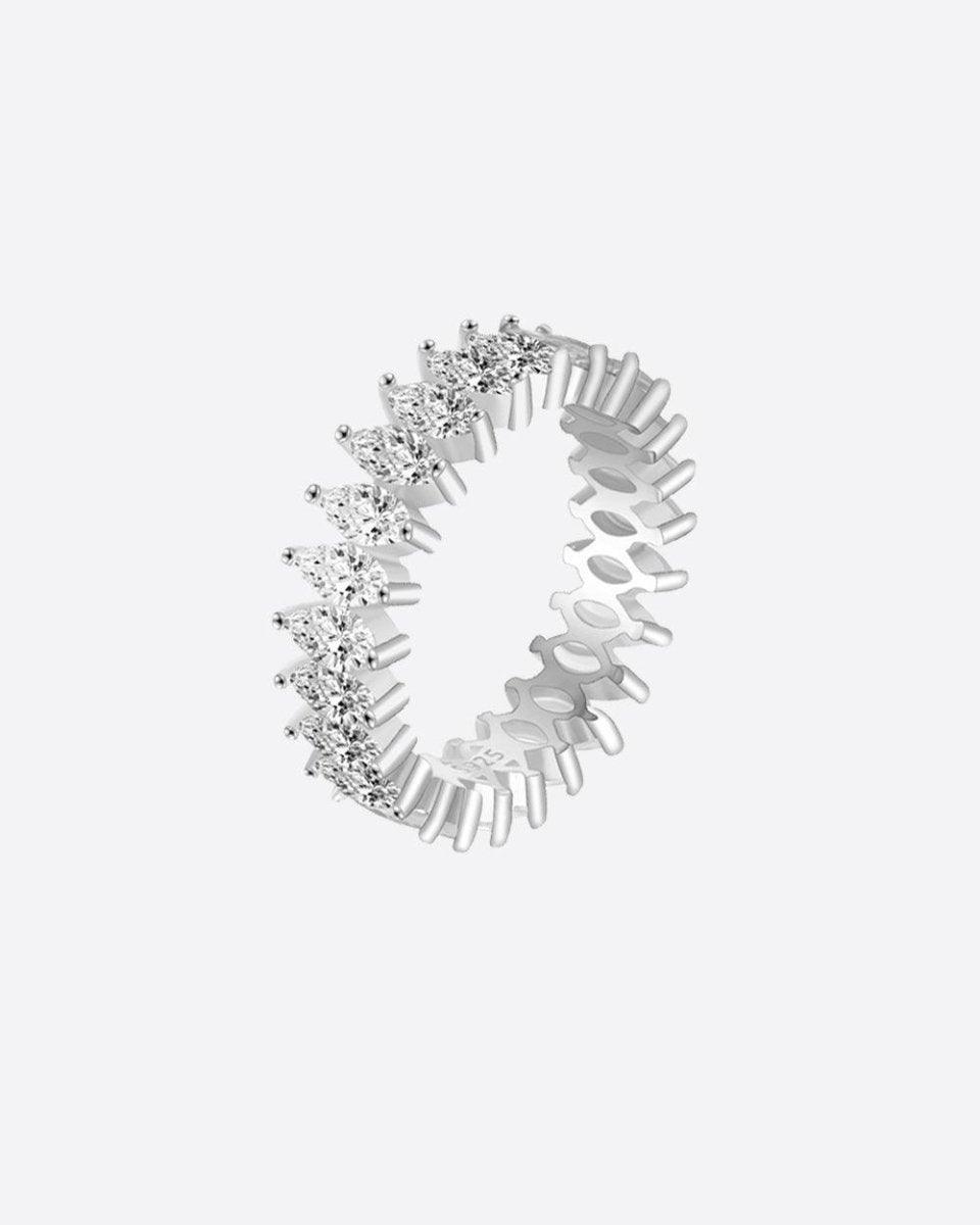 MARQUISE CUT BAND. - 925 - DRIP IN THE JEWEL