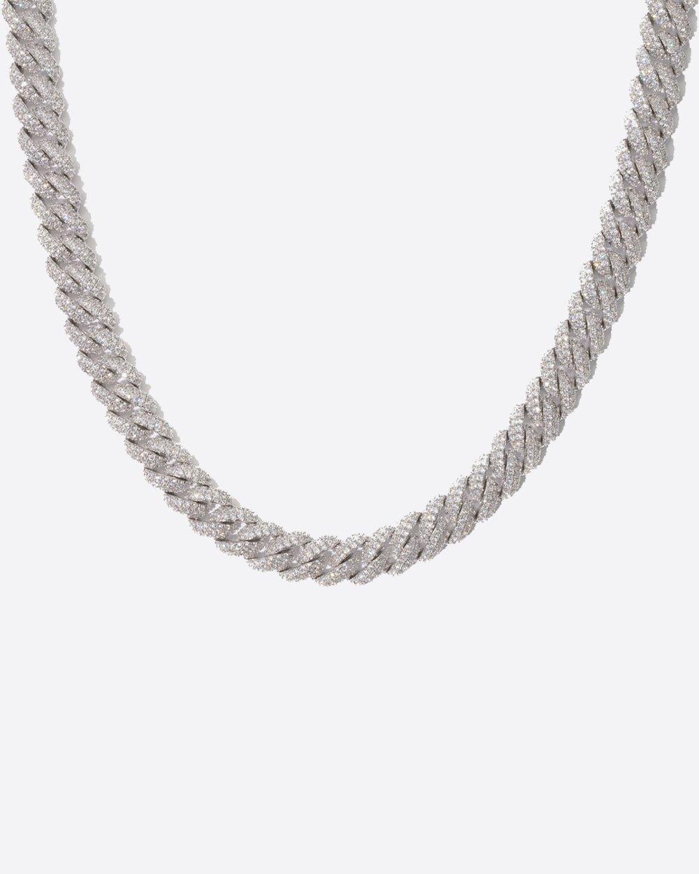 MOISSANITE CUBAN CHAIN. - 10MM WHITE GOLD - DRIP IN THE JEWEL
