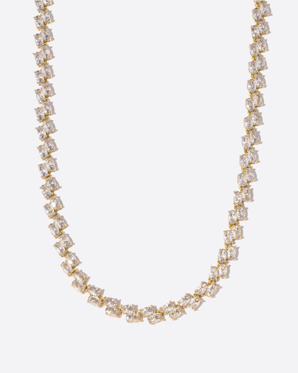 OVAL SPARKLE LINK CHAIN. - 18K GOLD - DRIP IN THE JEWEL