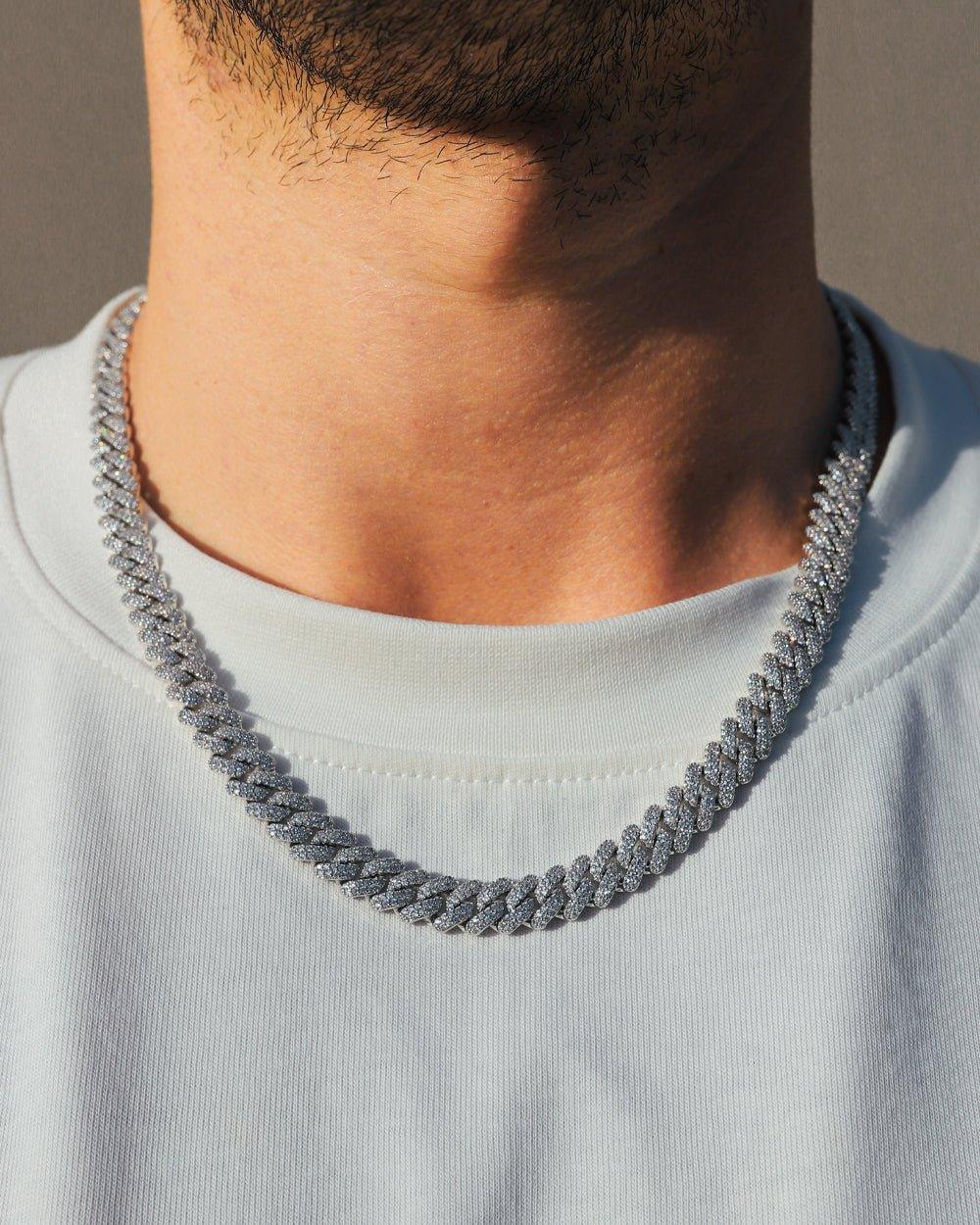 PRONG CHAIN. - 9MM WHITE GOLD - DRIP IN THE JEWEL