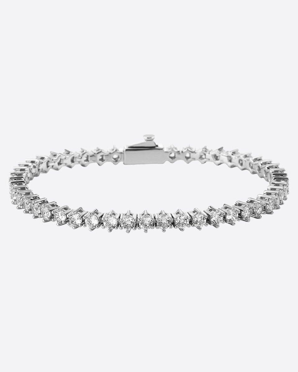 PRONG TENNISBOY. - 3MM WHITE GOLD - DRIP IN THE JEWEL