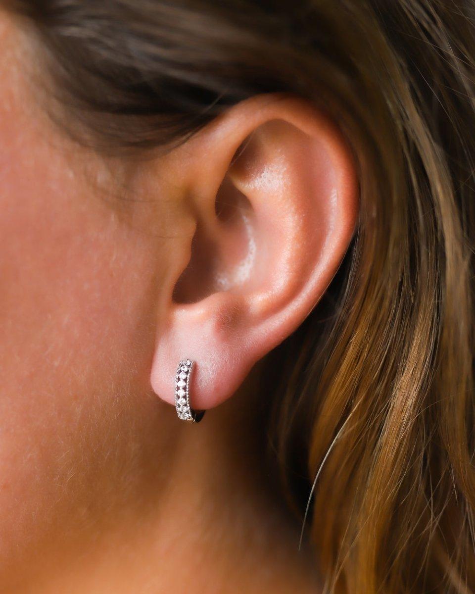 SPARKLES EARRINGS. - WHITE GOLD - DRIP IN THE JEWEL